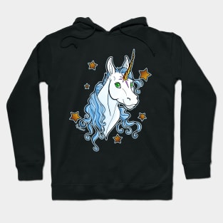 Star Unicorn Blue Hoodie